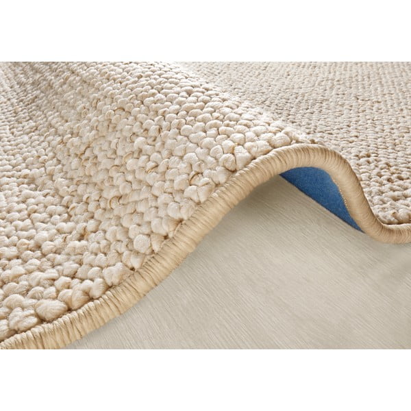 Кремав кръгъл килим ø 133 cm Wolly – BT Carpet-image-3