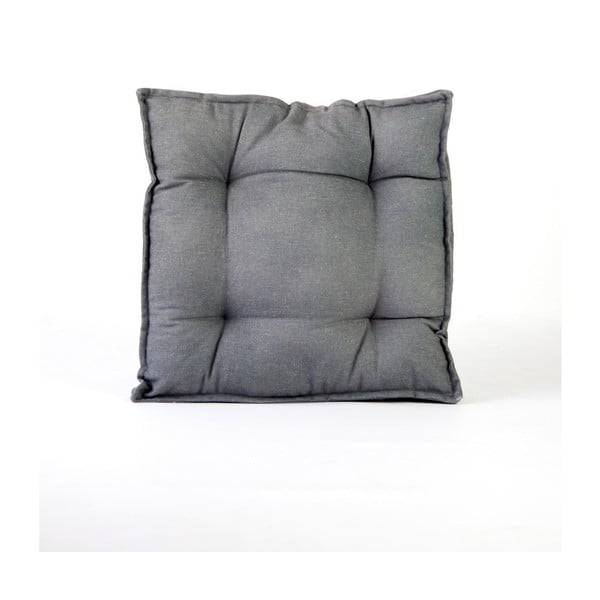 Сива възглавница с ленено платно Квадрат, 37 x 37 cm - Surdic