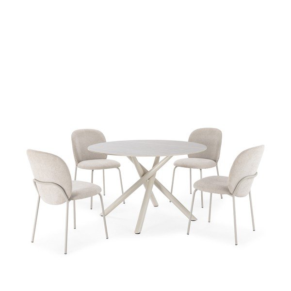 Кръгла трапезна маса с керамичен плот ø 119,5 cm Talia – Marckeric-image-4