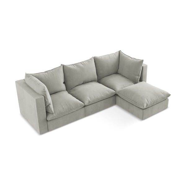 Светлосив ъглов диван (десен ъгъл) Manao – Makamii-image-2