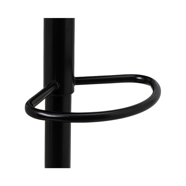 Черни бар столове в комплект от 2 бр. с регулируема височина  от имитация на кожа (височина на седалката 72 cm) – Casa Selección-image-2