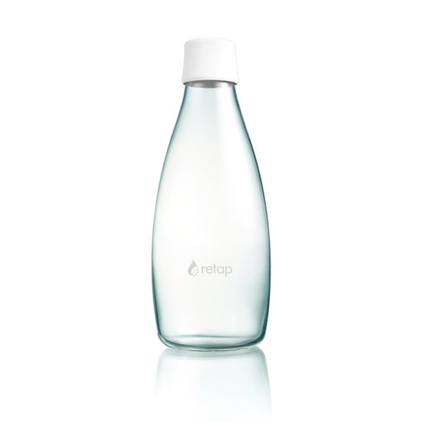 Бяла стъклена бутилка , 800 ml - ReTap