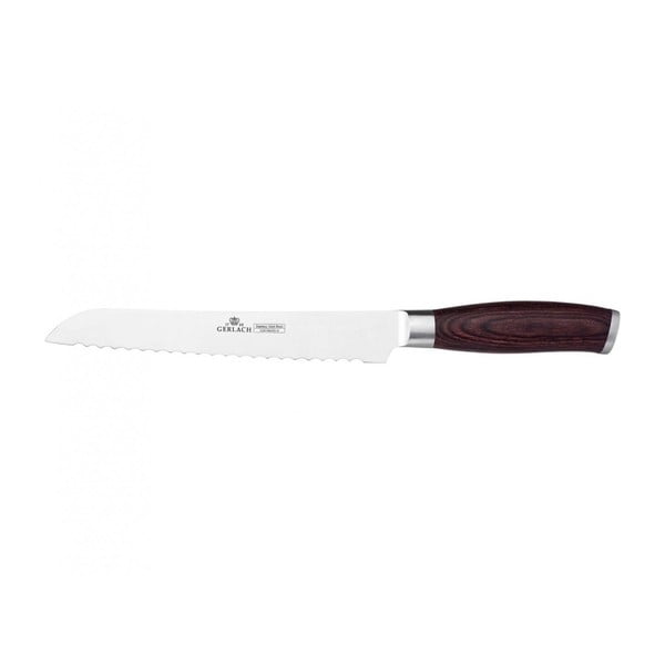 Kuchyňský nůž na pečivo s dřevěnou rukojetí Gerlach, 20 cm