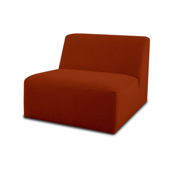 Модулен диван от букле в тухлен цвят (среден модул) Roxy – Scandic-image-1