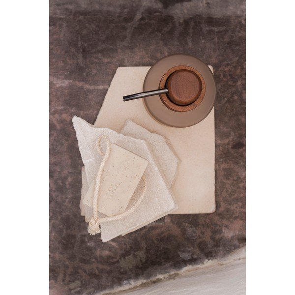 Бежов стъклен диспенсер за сапун 310 ml Modest – Mette Ditmer Denmark-image-3