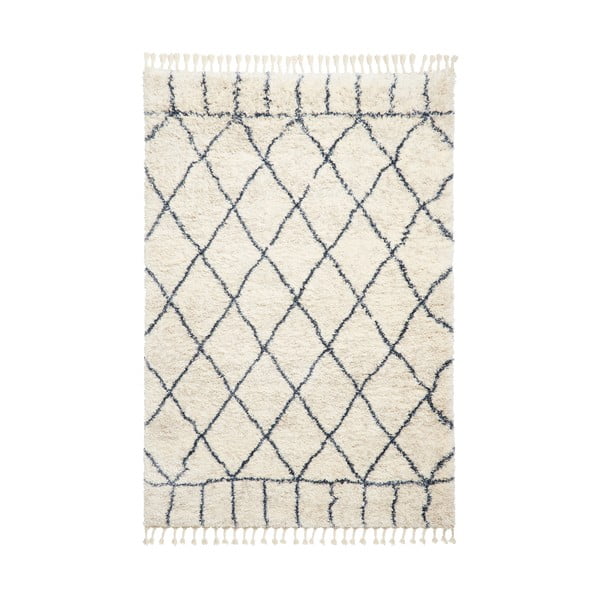 Кремав и бял килим Линии, 80 x 150 cm Aspen - Think Rugs