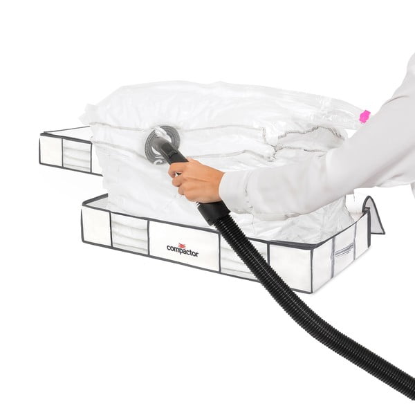 Вакуумни текстилни/пластмасови кутии за съхранение под леглото в комплект 2 бр. 105x45x15,5 cm Life – Compactor