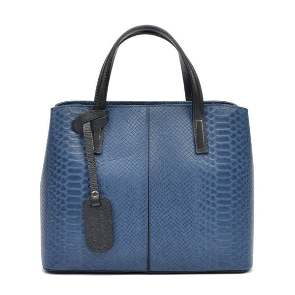 Modrá kožená kabelka Roberta M Mano