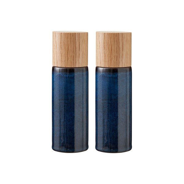 Тъмносин керамичен комплект от мелнички за сол и пипер 2 бр. Gastro Blue – Bitz