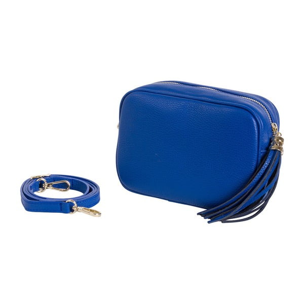 Kobaltově modrá kabelka z pravé kůže Andrea Cardone Pezzo
