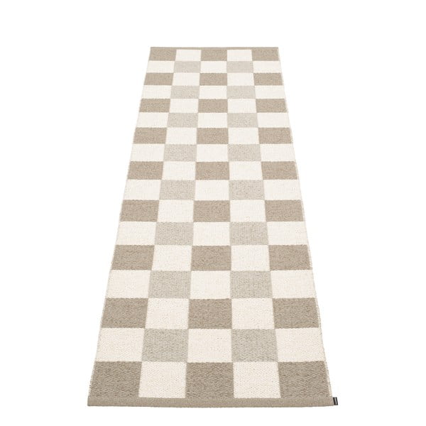 Бежова и кремава пътека за открито и закрито 70x240 cm Pix Dark Linen – Pappelina