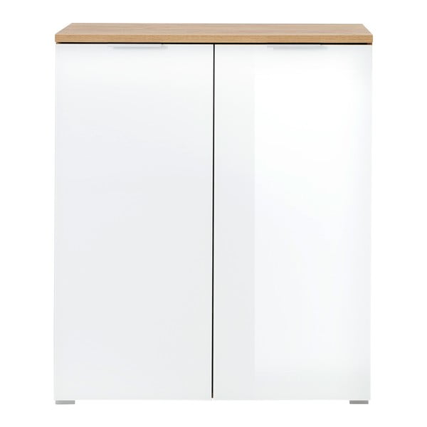 Бял шкаф за обувки в дъбов декор Telde - Germania-image-2