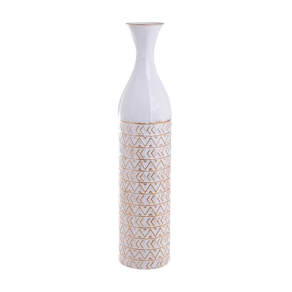 Бяла метална ваза Antique, ⌀ 17 cm - InArt
