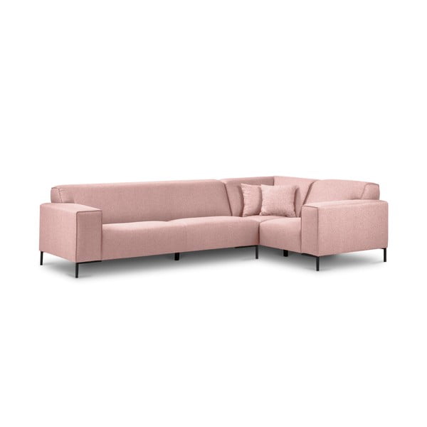 Розов ъглов диван Севиля, десен ъгъл - Cosmopolitan Design