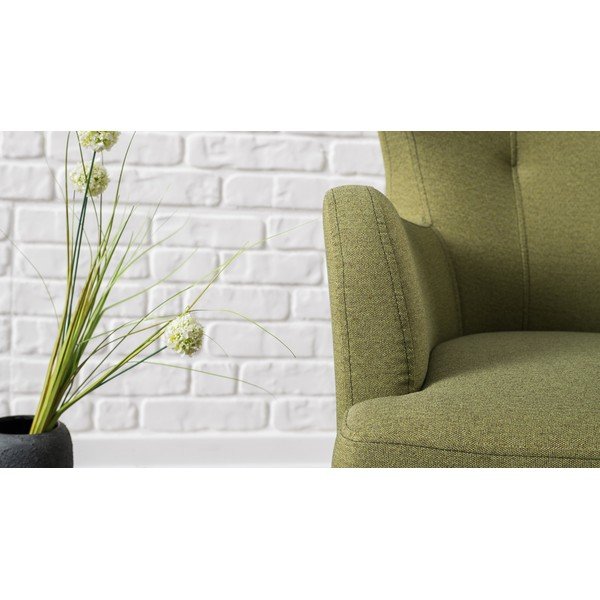 Маслиненозелен фотьойл Jane Karina - Balcab Home-image-4