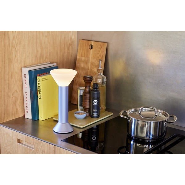 Лилава затъмняваща се настолна лампа (височина 30 cm) Flash – Hübsch-image-1