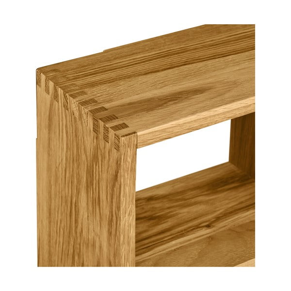 На няколко нива стенен рафт от масивен дъб в естествен цвят 15 cm Townsville – House Nordic-image-4