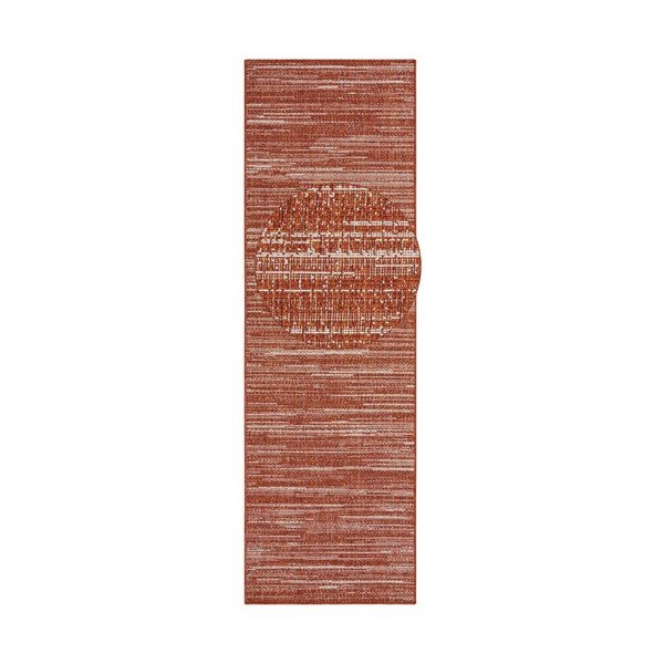 Червен външен килим с протектор 350x80 cm Gemini - Elle Decoration