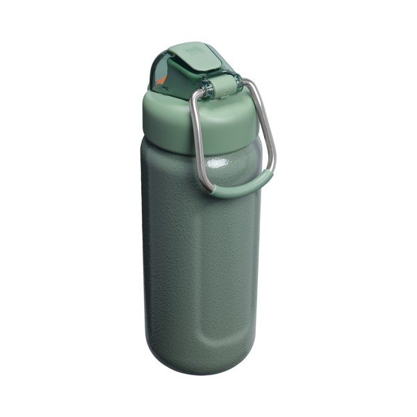Зелена бутилка за пътуване бутилка  от неръждаема стомана 470 ml Wellspring Bottle Hammertone Green – Stanley-image-2