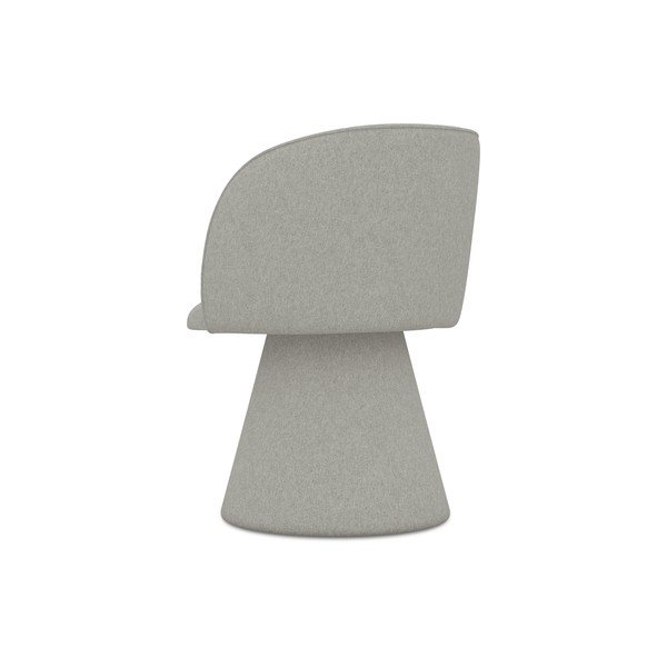 Светлосив тапициран трапезен стол Maia – Makamii-image-2