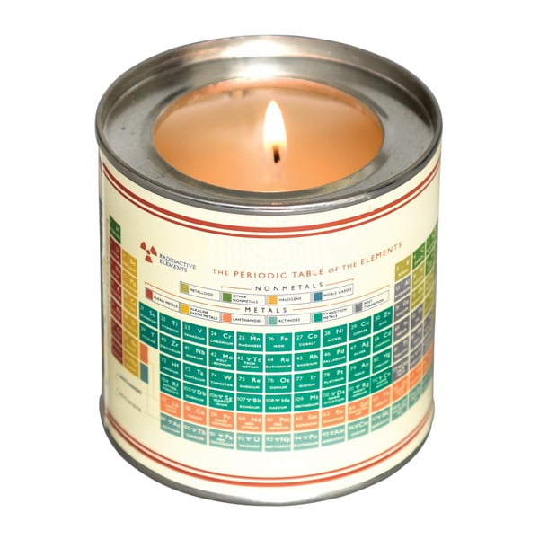 Svíčka s vůni vanilky a pižma Rex London Periodic Table, doba hoření 40 hodin