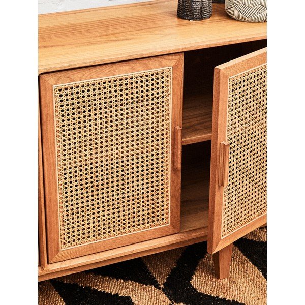Скрин от масивен дъб в естествен цвят Lyon – Premier Housewares-image-2