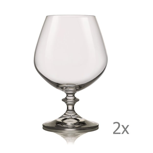 Комплект от 2 чаши за бренди Angela, 400 ml - Crystalex