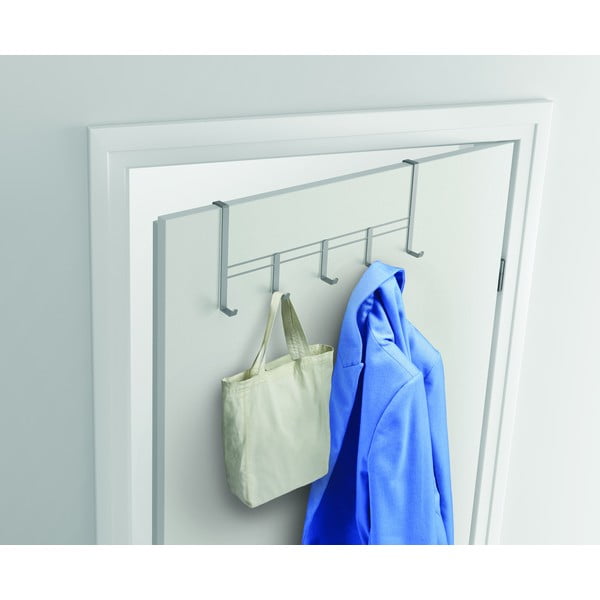 Метална закачалка за врата в сребристо 38 см - Metaltex-image-1