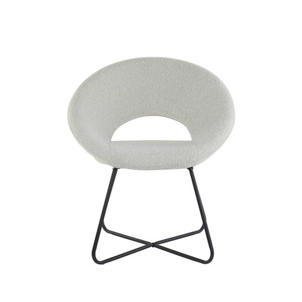 Бял фотьойл от плат букле Antony - Light & Living-image-4