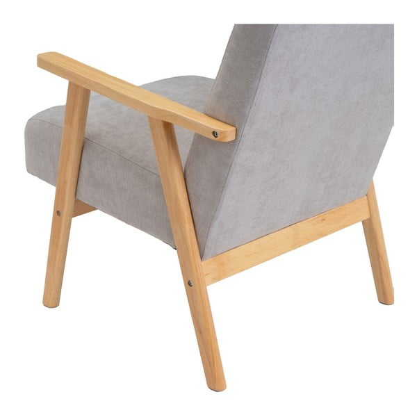 Сиво шенилово кресло Vintage – Casa Selección-image-4