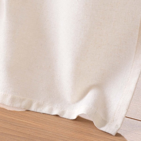 Бяло/кафяво перде със смес от юта 140x240 cm Cirrus – douceur d'intérieur-image-4