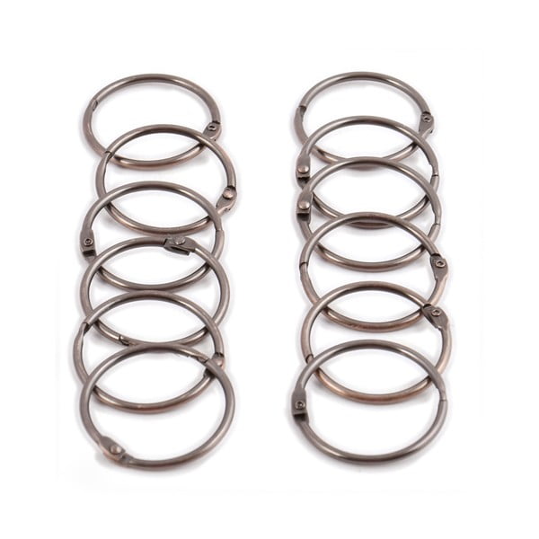 Пръстени за душ завеси в комплект от 12 бр. в меден цвят Ringo Small – Spirella-image-3