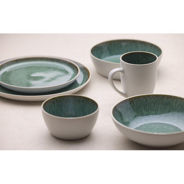 Бяла/зелена глинена купичка 850 ml Gastro White/Green – Bitz-image-1