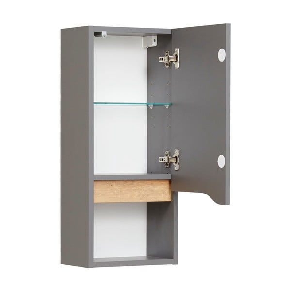 Сив висящ шкаф за баня 30x70 cm Set 357 - Pelipal-image-2