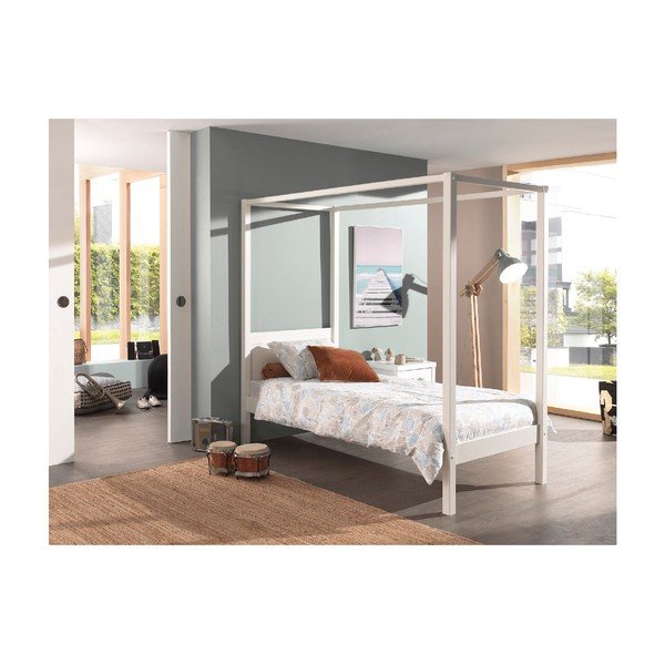 Бяло детско легло 90x200 cm PINO CANOPY – Vipack-image-3