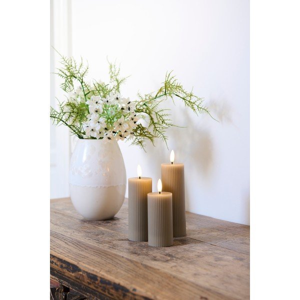 Сиви светлинни декорации в комплект от 3 Smilla - Sirius-image-1