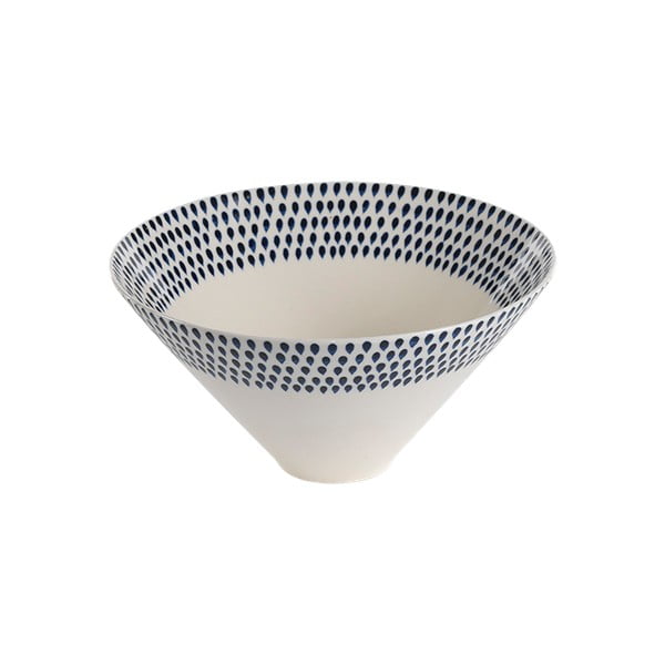 Синя и бяла керамична купа, ø 31 cm Indigo - Nkuku