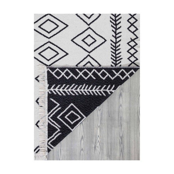 Бели и черни памучни килими , 60 x 100 cm Duo - Oyo home-image-4