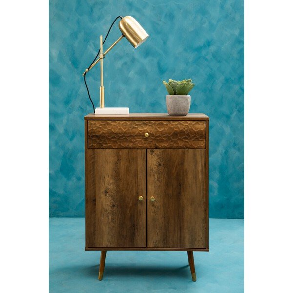 Скрин в тъмно естествен цвят 70x94x35 cm Frida – Premier Housewares-image-4