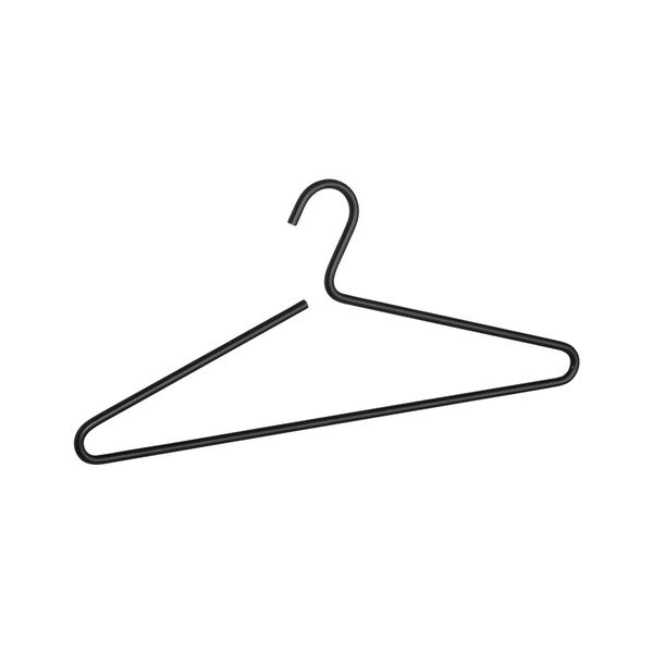 Алуминиева закачалка за дрехи в черно Lux - Wenko-image-1