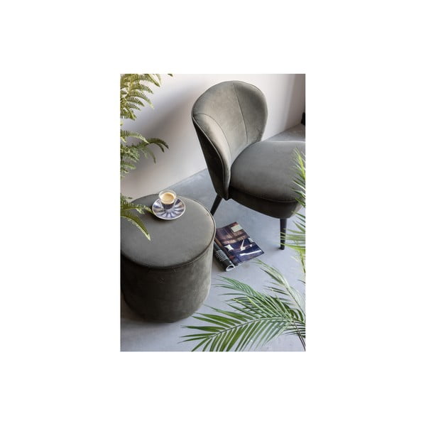 Пуф в маслинен цвят WOOOD Sara High-image-3