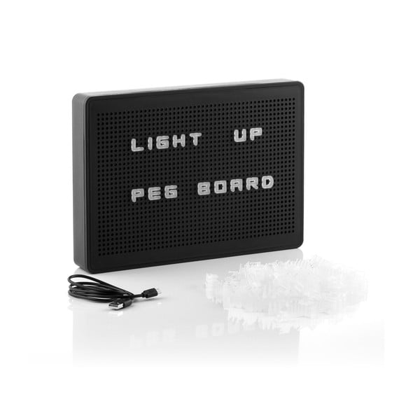 Черна LED светлинна табела с букви - InnovaGoods