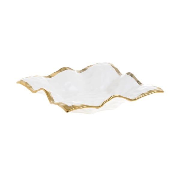 Бяла порцеланова купа за сервиране Softy, 19,5 x 19,5 cm - InArt