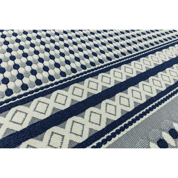Син и бял килим Геометричен, 160 x 230 cm Antibes - Asiatic Carpets-image-1