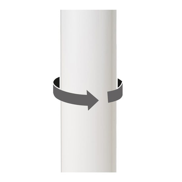 Бели бар столове в комплект от 2 бр. с регулируема височина от имитация на кожа (височина на седалката 56,5 cm) – Casa Selección-image-4