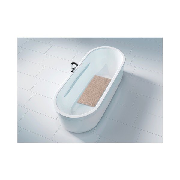 Сива и бежова неплъзгаща се постелка за баня , 70 x 40 cm Rocha - Wenko-image-1