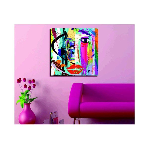 Живопис върху платно Moma, 45 x 45 cm - Majestic-image-2