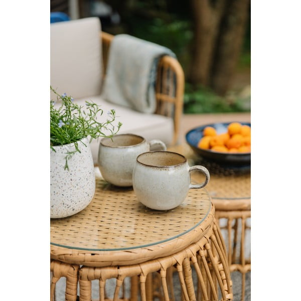 Кръгла градинска маса от изкуствен ратан ø 55,5 cm Vistdal - Bonami Essentials-image-1