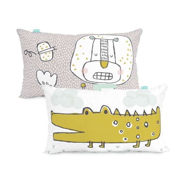 Памучна калъфка за възглавница с възможност за обръщане , 50 x 30 cm Best Buddies - Moshi Moshi-image-2