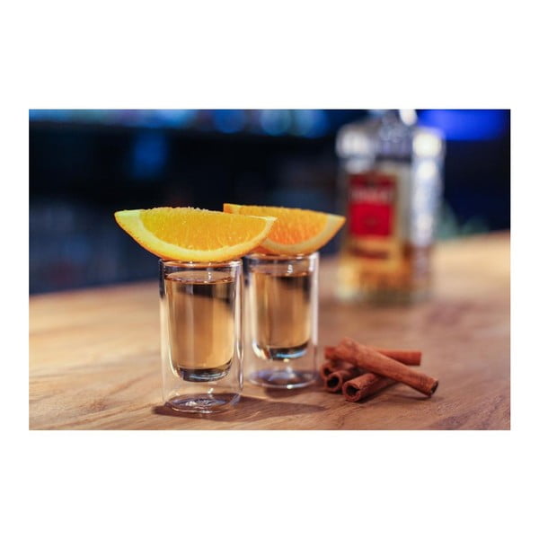 Sada 2 dvojitých skleniček Vialli Design Amo Shot, 50 ml-image-3